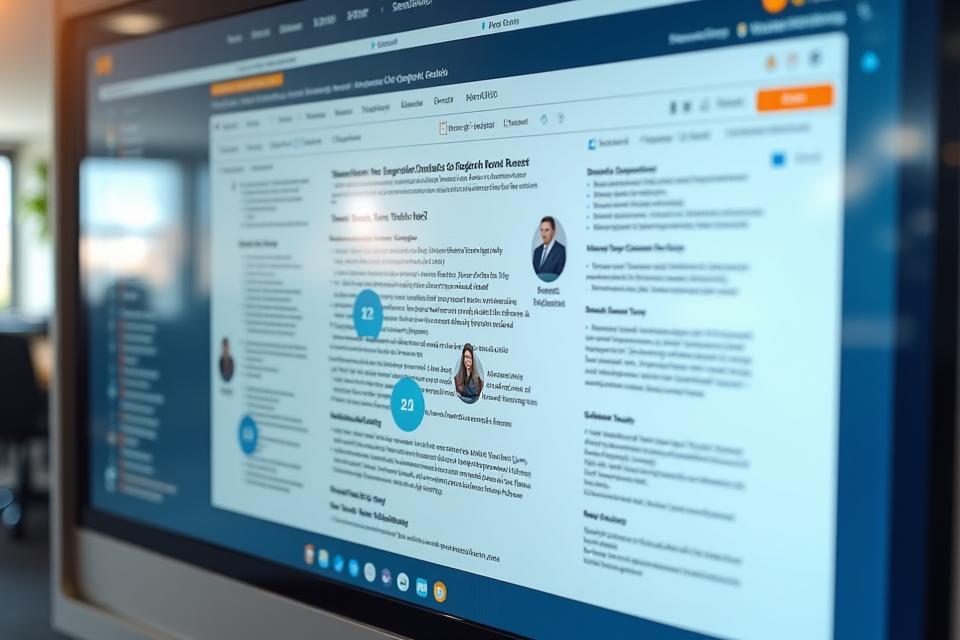 Capture d'écran d'une interface de collaboration Amendea Solutions, montrant plusieurs utilisateurs travaillant simultanément sur des documents juridiques avec des notes et des assignations de tâches.